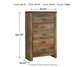 Trinell King/California King Panel Headboard with Mirrored Dresser and Chest