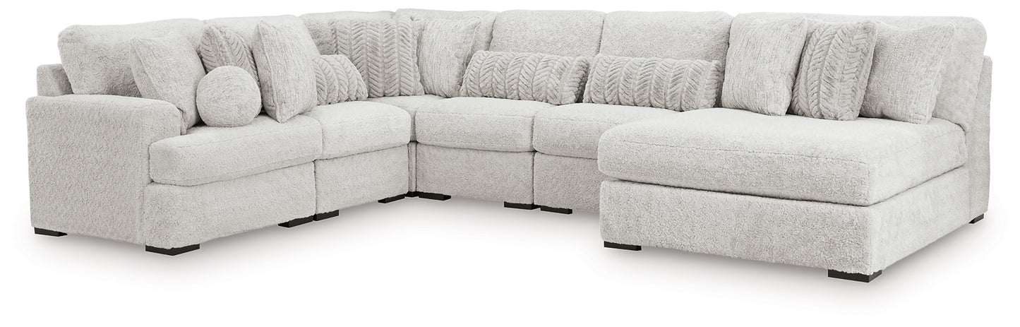 Cuddle Plush 6-Piece Sectional with Chaise