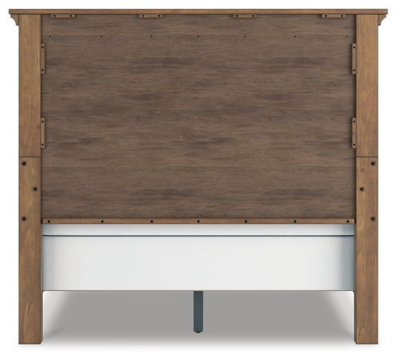 Feddinger Queen Panel Bed with Mirrored Dresser, Chest and Nightstand